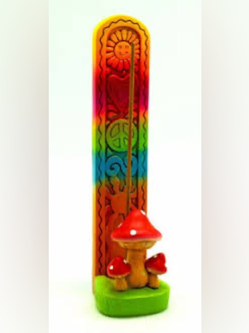 Mushroom Standing Stick Incense Burner